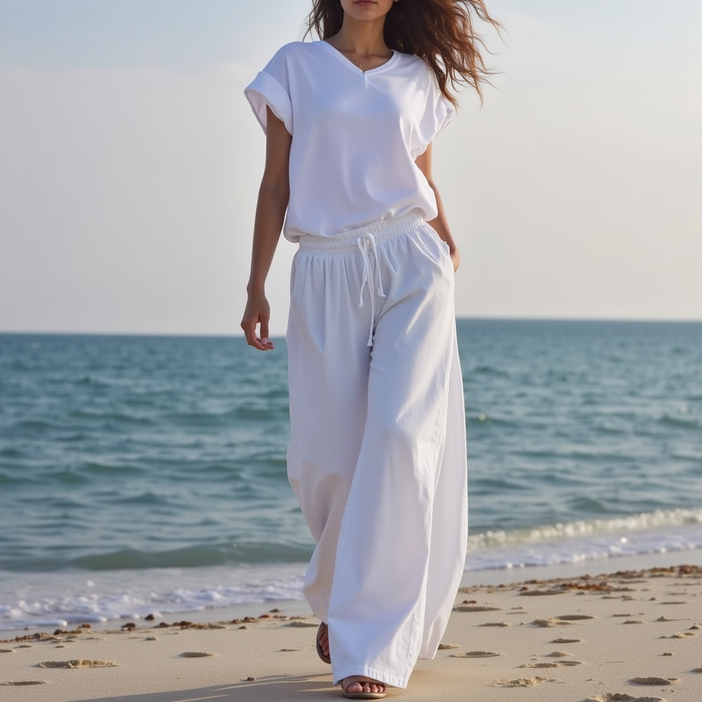 Elvaira™ Linnen Drape Broek