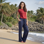 Elvaira™ Linnen Drape Broek