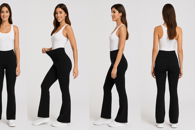 Luxe High-Waist Flare Leggings