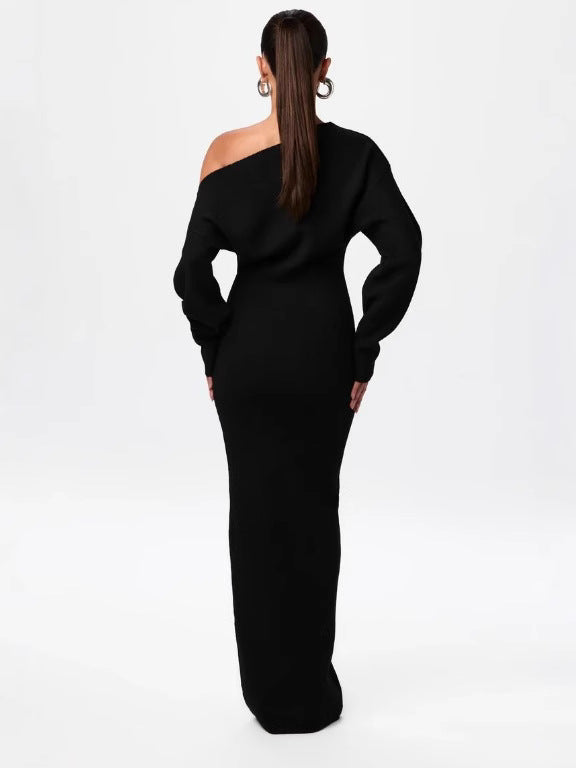 Shylo One-Shoulder Sweater Dress White / M