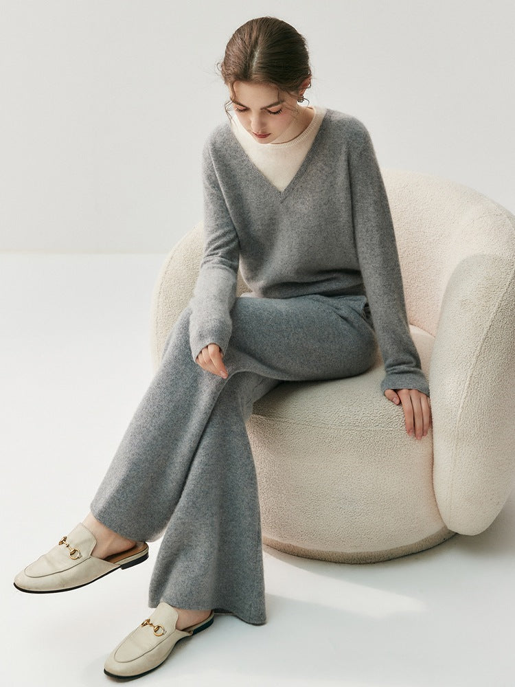 Sienna Cashmere Flared Pants