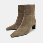 Shylo™ Suède Cat-Heel Enkellaarsjes