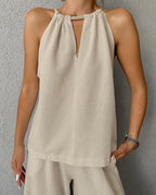 Linen Halter Set – 1+1 Gratis