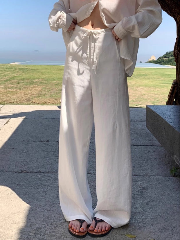 Elvaira™ Linnen Drape Broek