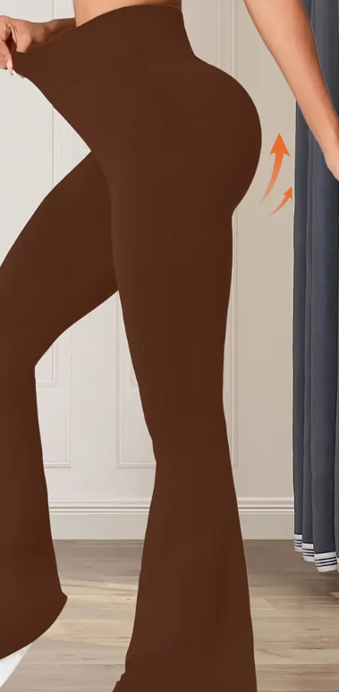 Luxe High-Waist Flare Leggings