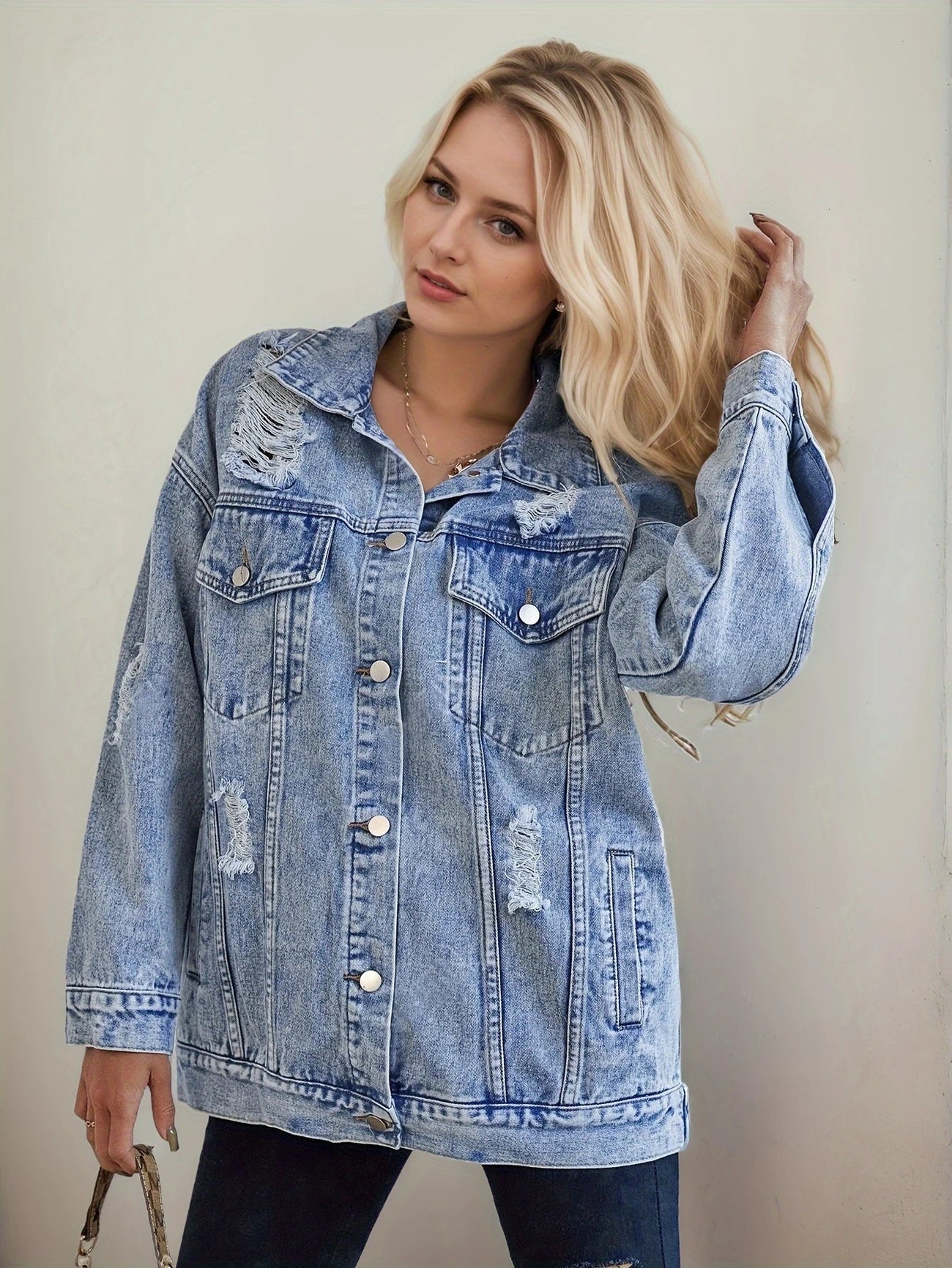 Distressed Denim Jacket™