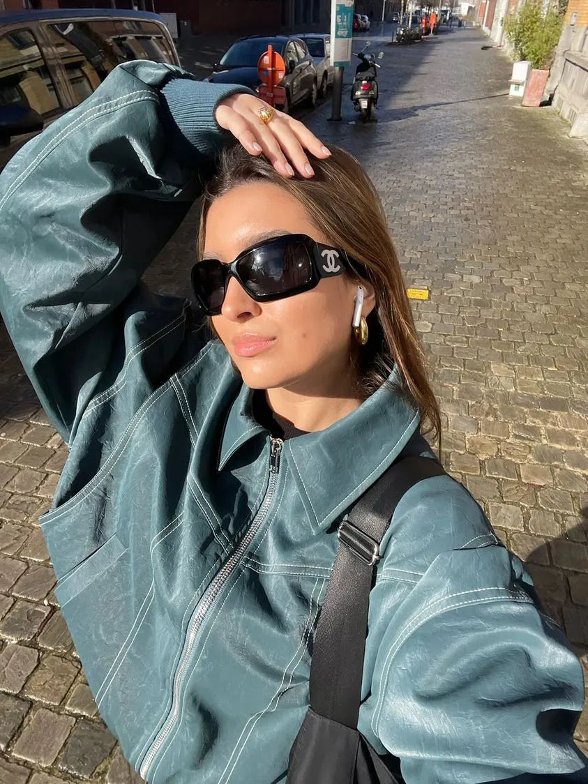 Shylo Amsterdam™| Luxury Leather Varsity Jacket