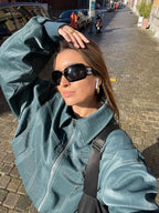 Shylo Amsterdam™| Luxury Leather Varsity Jacket