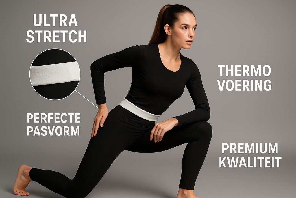 ja maar mag geen AI look hebben wel echt realistisch en maak het ook conventerend en professioneel dat ik gegarandeerd bestellingen ga maken en de binnekant van de leggings is er ook een thermo met een witte stof en misschien ook teksten er bij in het nederlands zoals stretch enzo dat mijn sale conversatie verhoogt