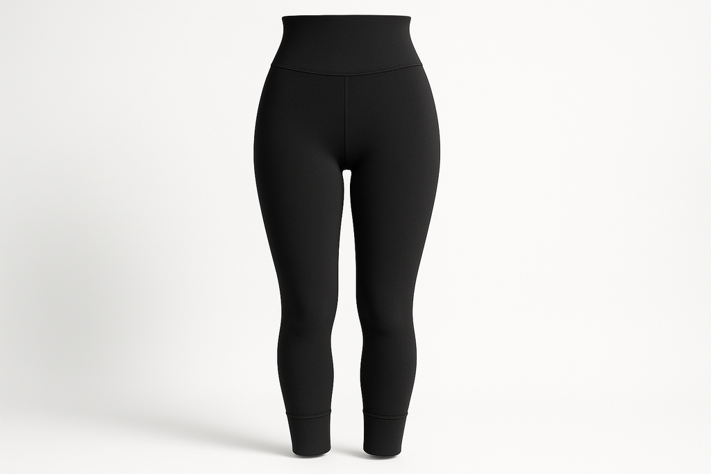 maak een afbeelding van Fleece-gevoerde shaping leggings (zwart, high-waist)