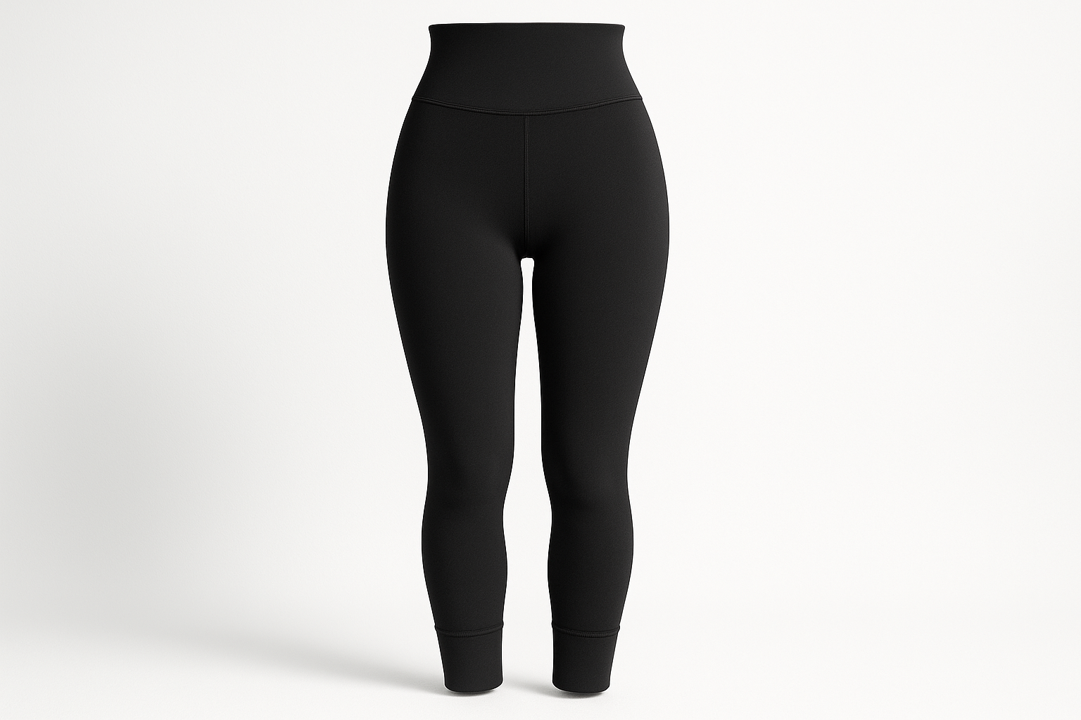 maak een afbeelding van Fleece-gevoerde shaping leggings (zwart, high-waist)